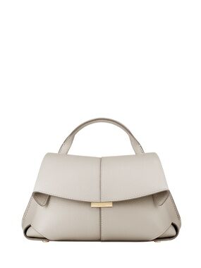 Refined Cream Top-Handle Satchel